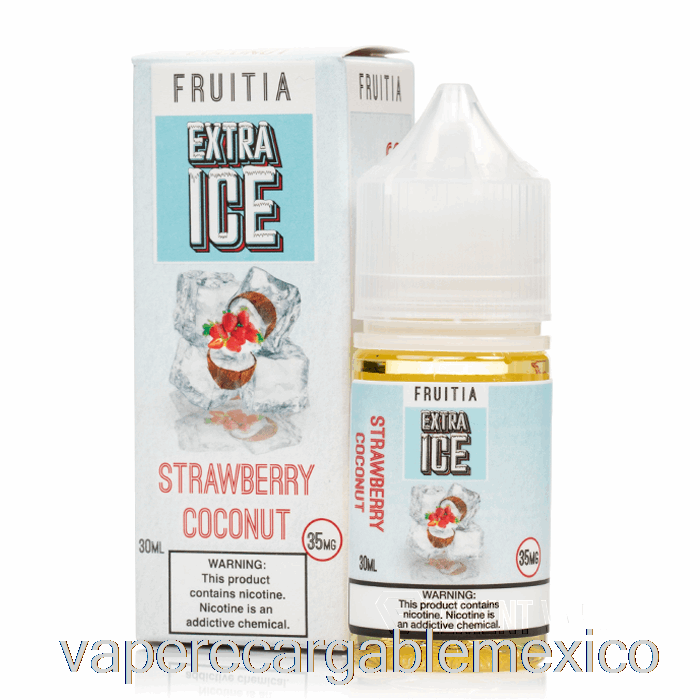 Vape Recargable Fresa Coco - Extra Hielo - Sales De Fruta - 30ml 35mg